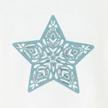 تيشيرت مزين بنجمة باللون الأبيض للفتيات